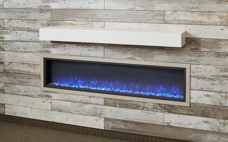 Outdoor Greatroom Company -Non-Combustible Polished White Mantel
